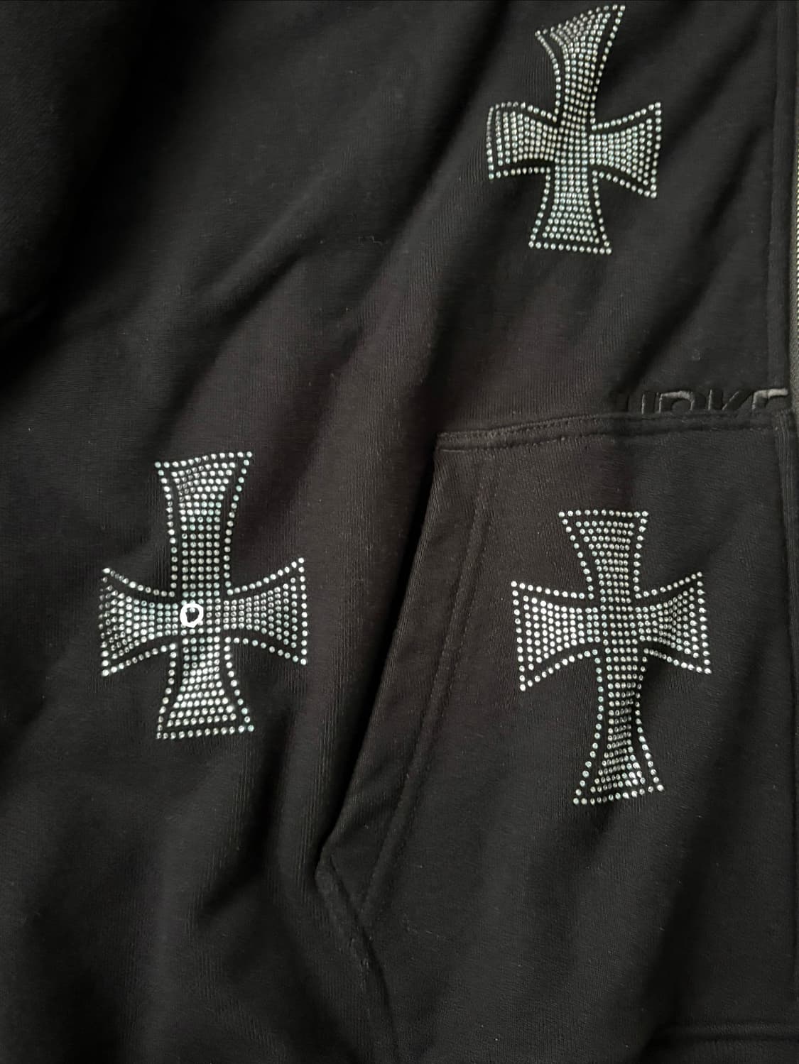 언노운 런던 라인스톤 후드집업 unknownlondon 상품이미지4