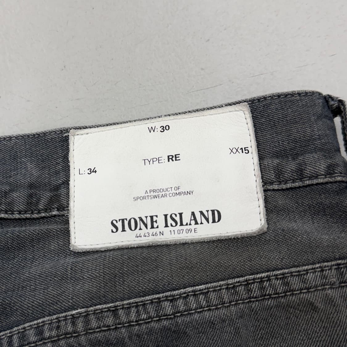 스톤아일랜드 새깅 더블니 데님팬츠 상품이미지8