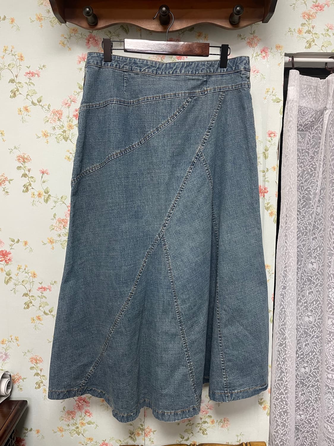 패널 데님 롱스커트 상품이미지2