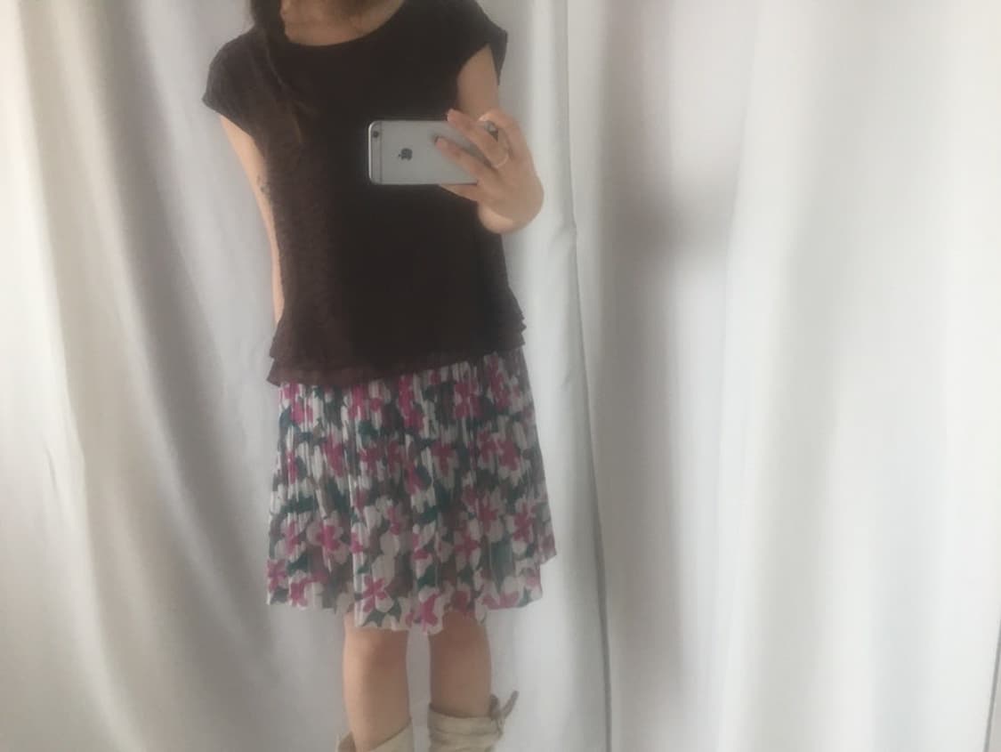 638. brown frill sleeveless blouse 상품이미지7