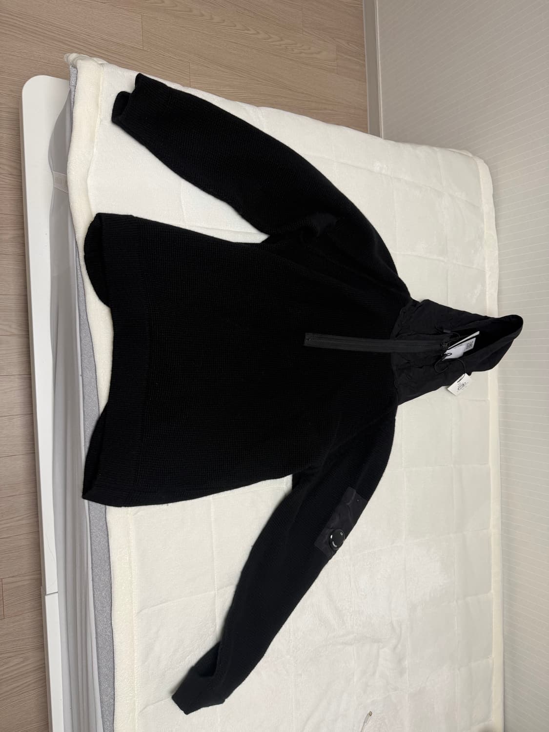 C.P. Company 니트 후드티 블랙 상품이미지1