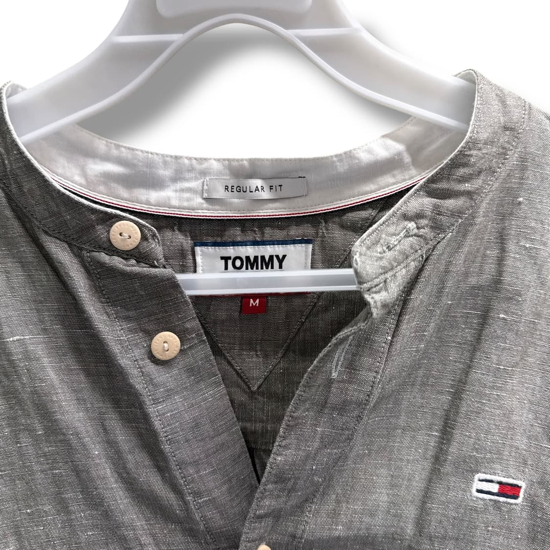 [M] 타미힐피거 레귤러핏 린넨 헨리넥 셔츠 상품이미지5