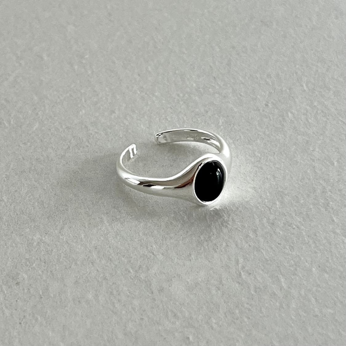 블랙 원석 반지 상품이미지2