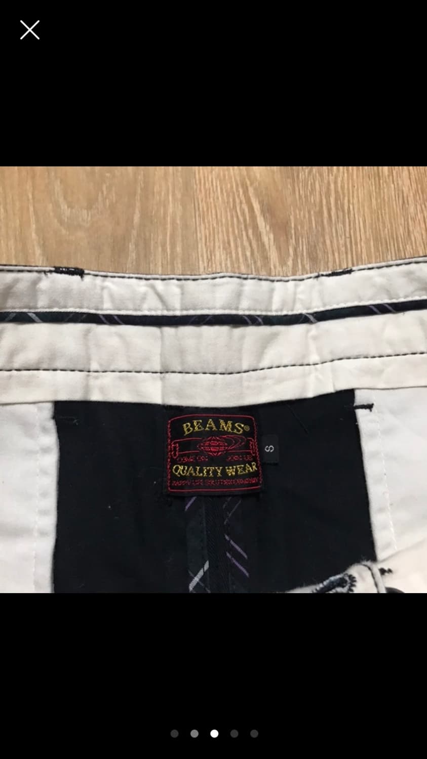 빔즈 하트 bone 쇼츠 네이비 더블탭스 맛 beams 상품이미지4