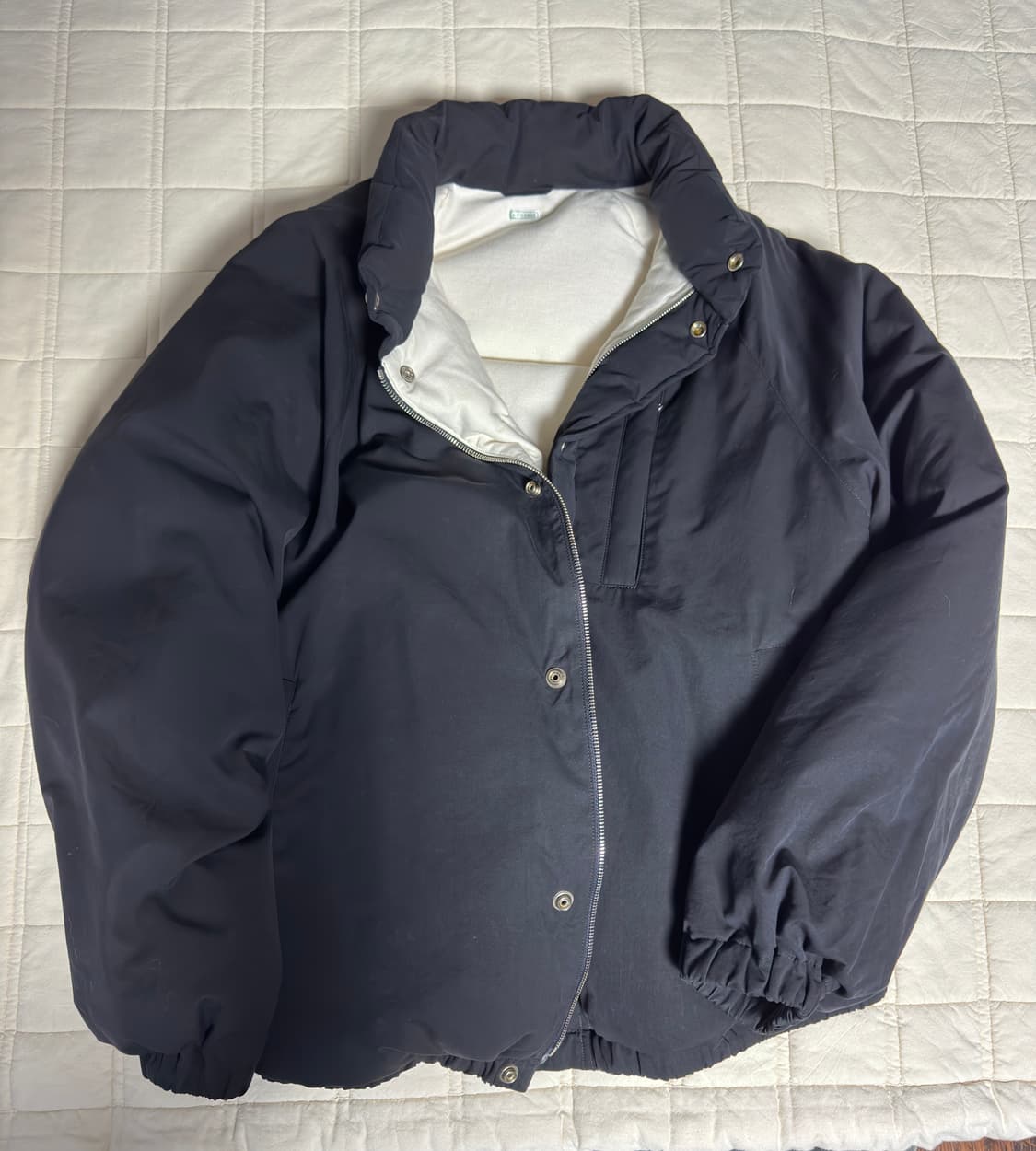 아프레쎄 실크 립스탑 스키다운 다크네이비 3사이즈 (24aw) 상품이미지1