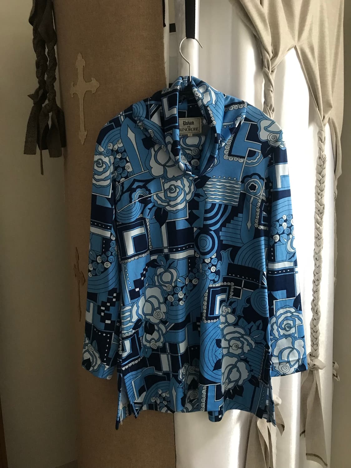 vintage turtle neck pattern top 상품이미지7
