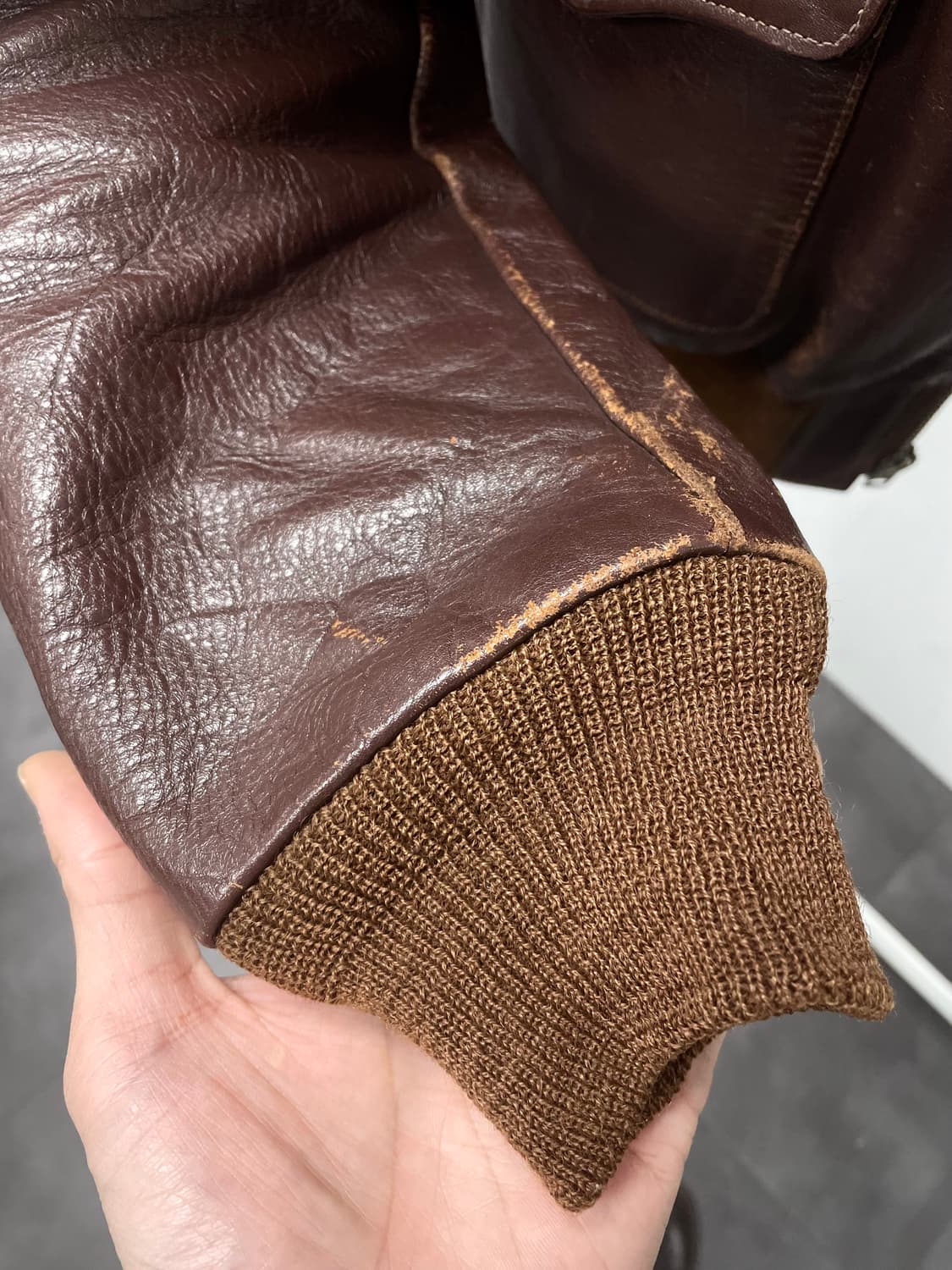 구 리얼맥코이 말가죽 a-2 플라이트 자켓 상품이미지6