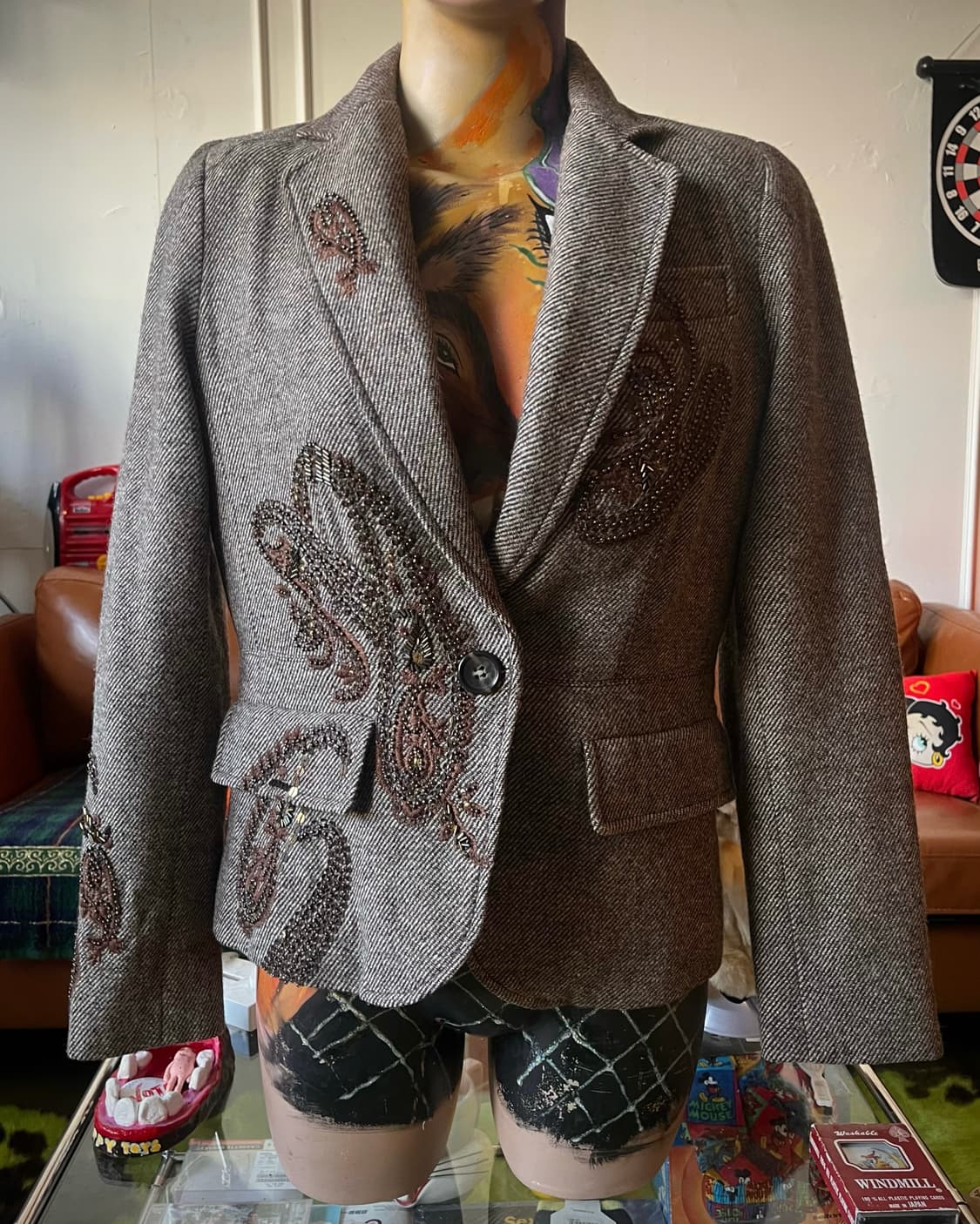 TALBOTS Jewelry & Embroidery Trim Jacket 상품이미지2