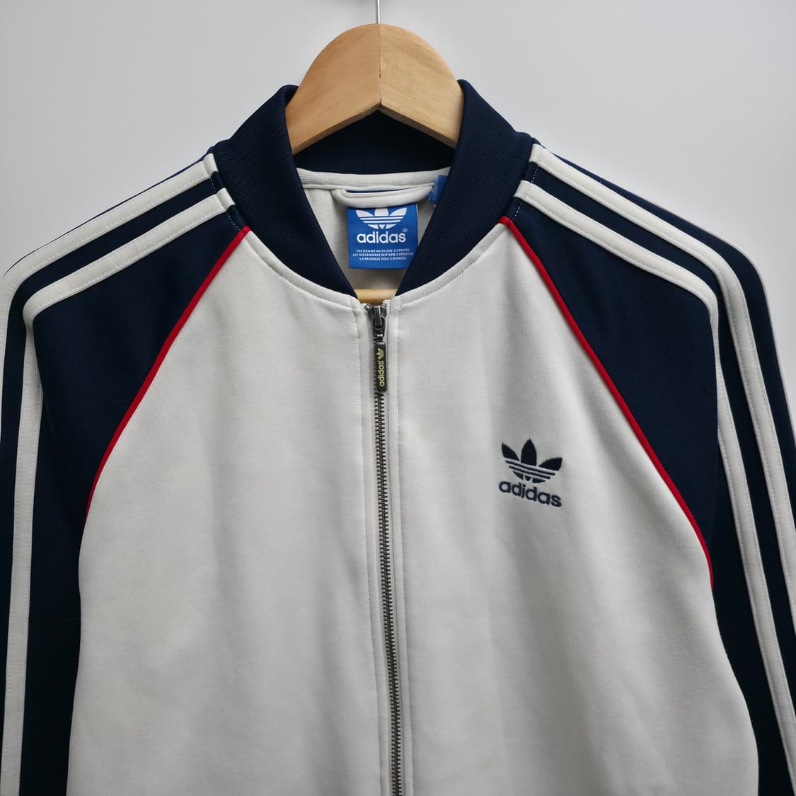 [L] 아디다스 화이트 네이비 져지 상품이미지2