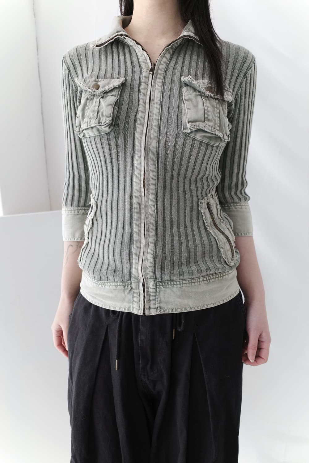 washing knit zip up  상품이미지6