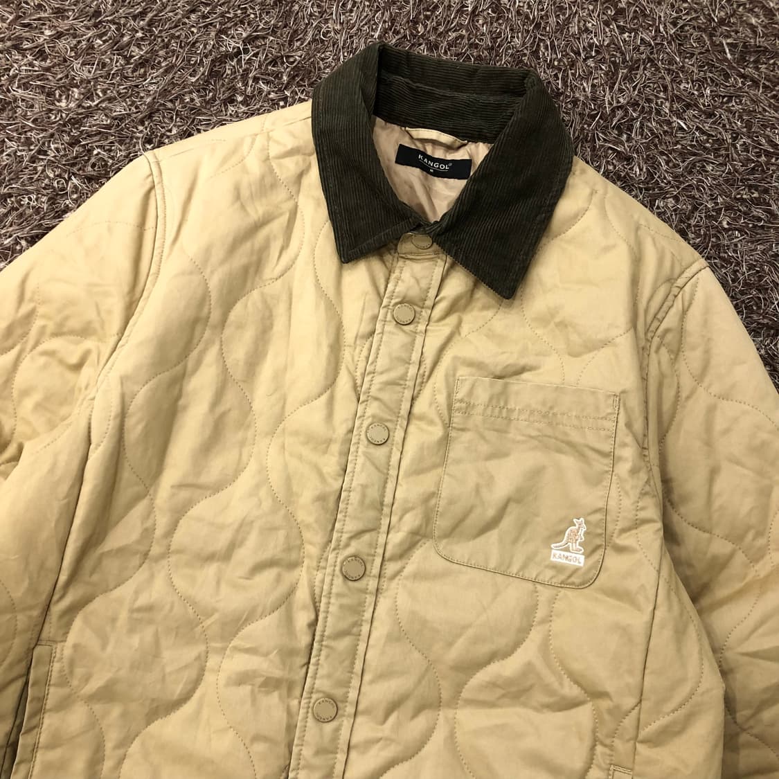 M 캉골 코듀로이 카라 퀄팅 자켓 상품이미지2