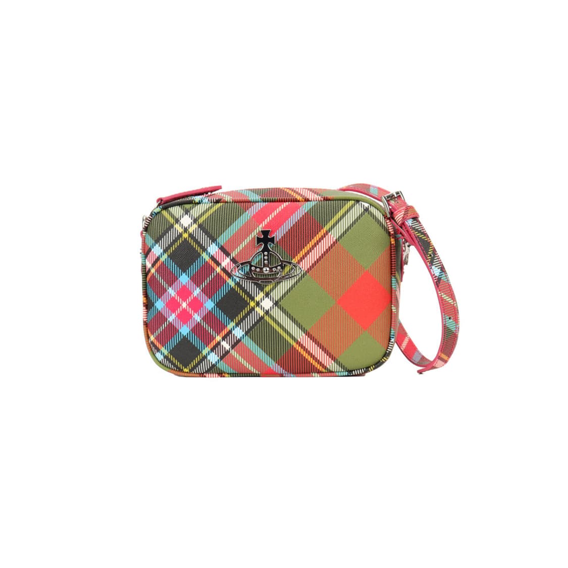 [정품/신품] 비비안웨스트우드 체크 타탄 안나 카메라백 상품이미지2