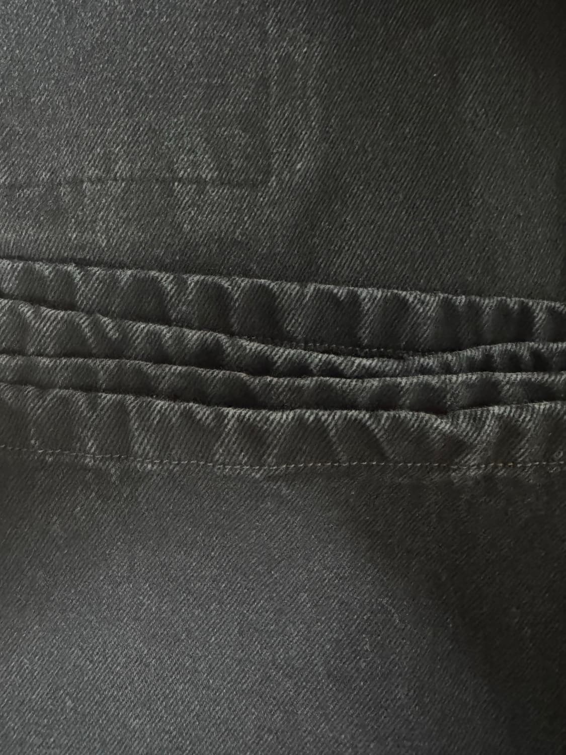 4) 폴리테루 데미지드 카펜터 데님 팬츠 워시드 블랙 상품이미지3