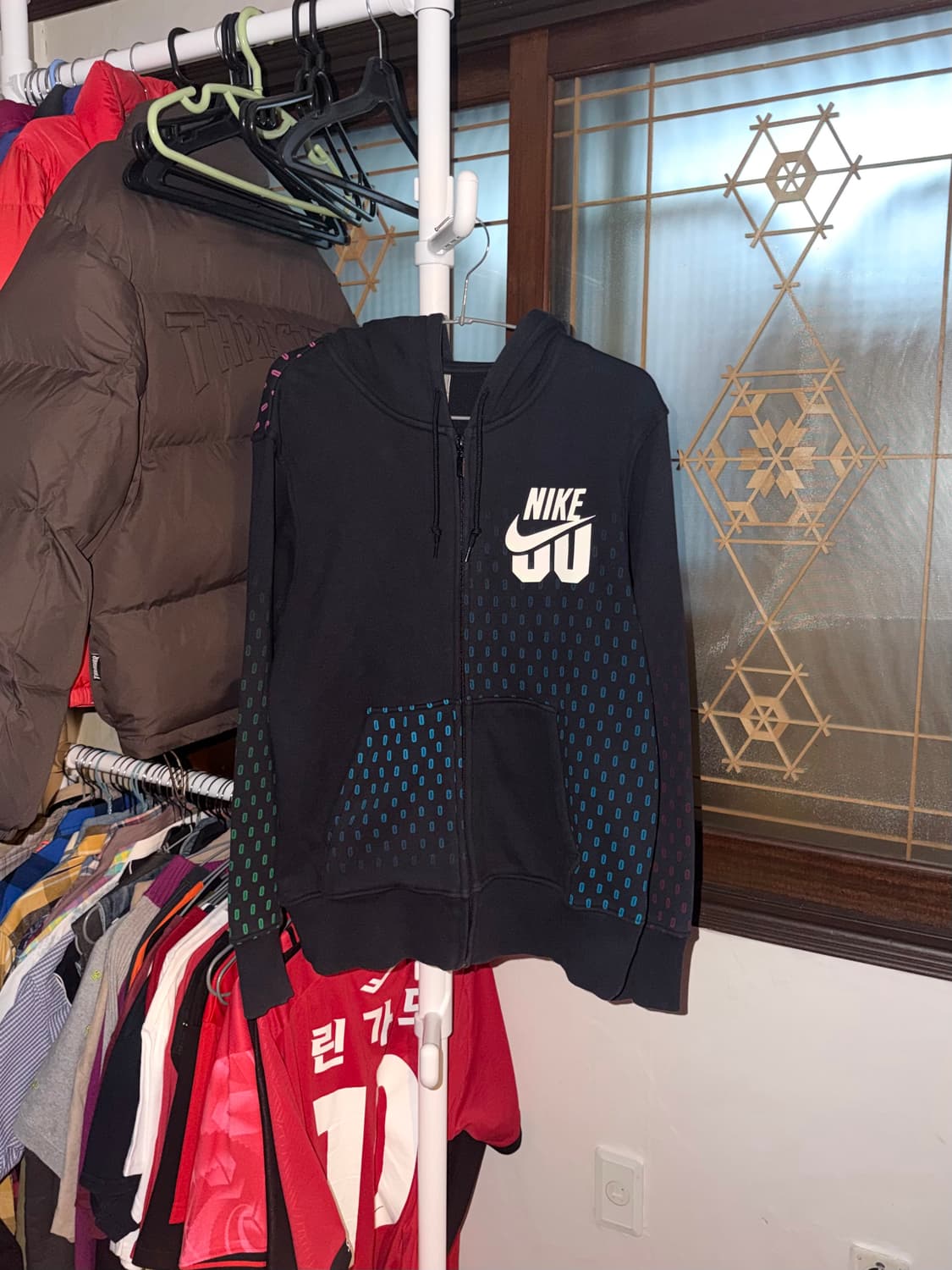 나이키 도트 패턴 땡땡이 후드집업 상품이미지1