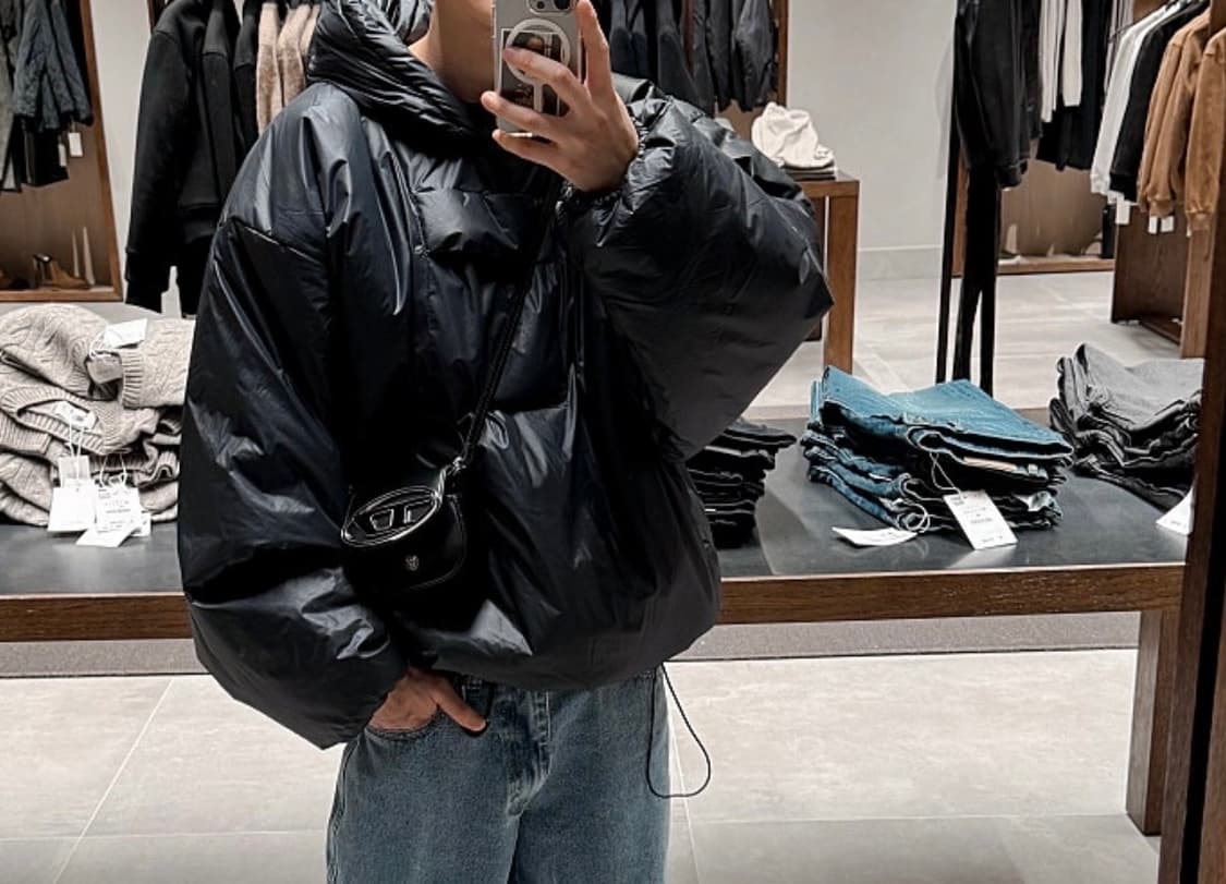 이지 갭 엔지니어드 바이 발렌시아가 퍼퍼 파카 블랙 상품이미지4