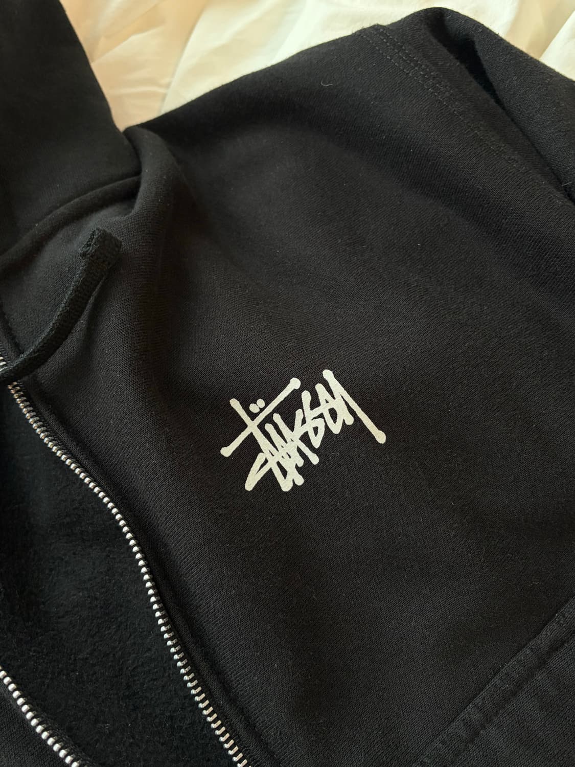 Stussy Basic Stussy Zip Hoodie Black 상품이미지7