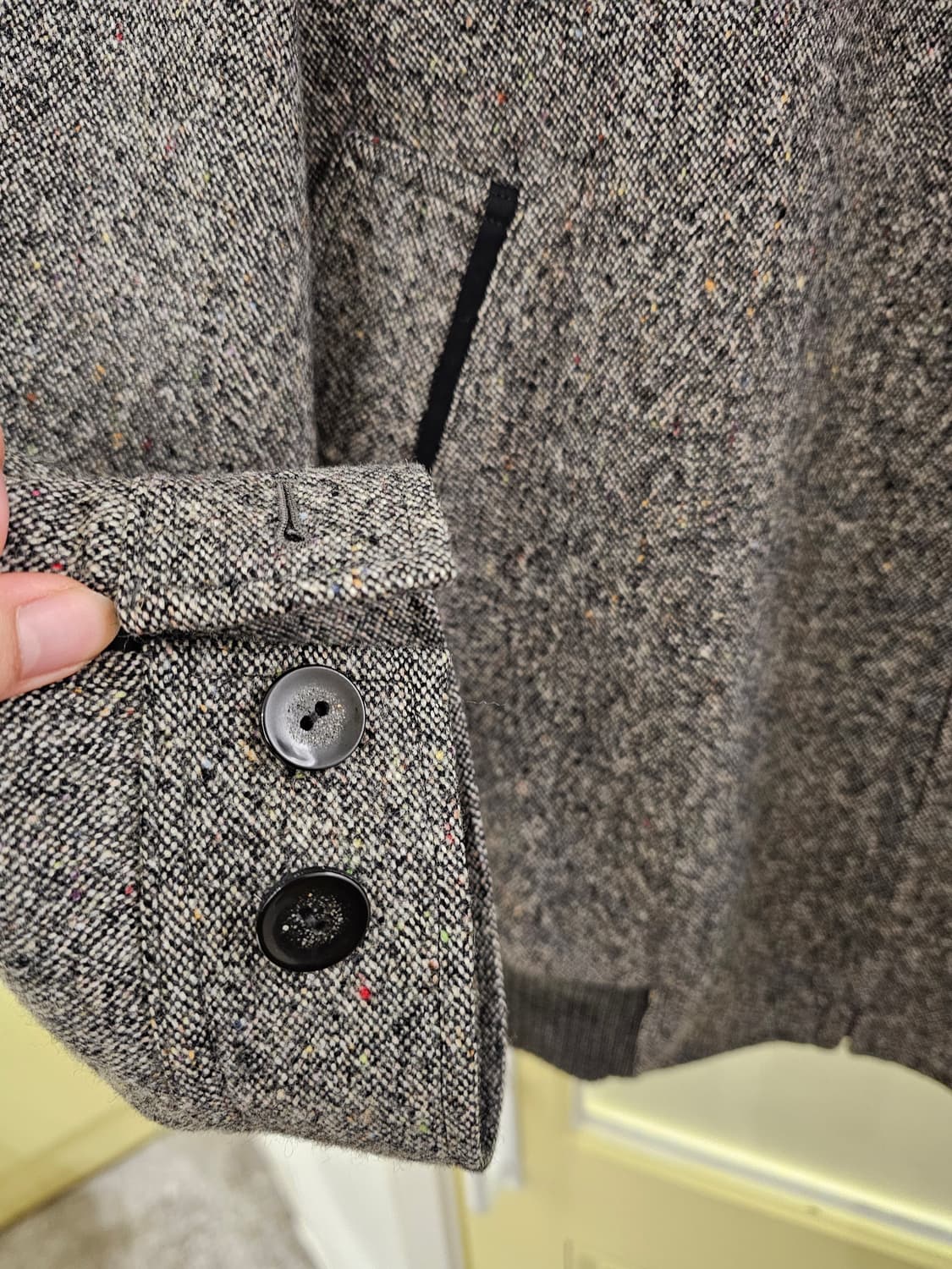 Rotary group 울 헤링본 블루종 상품이미지6