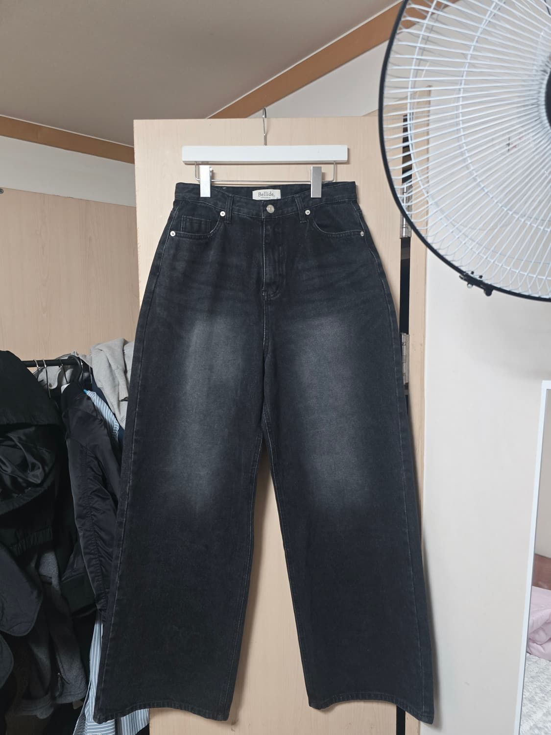 여성 베이델리 오션 와이드 데님팬츠 
흑청 XL  상품이미지1