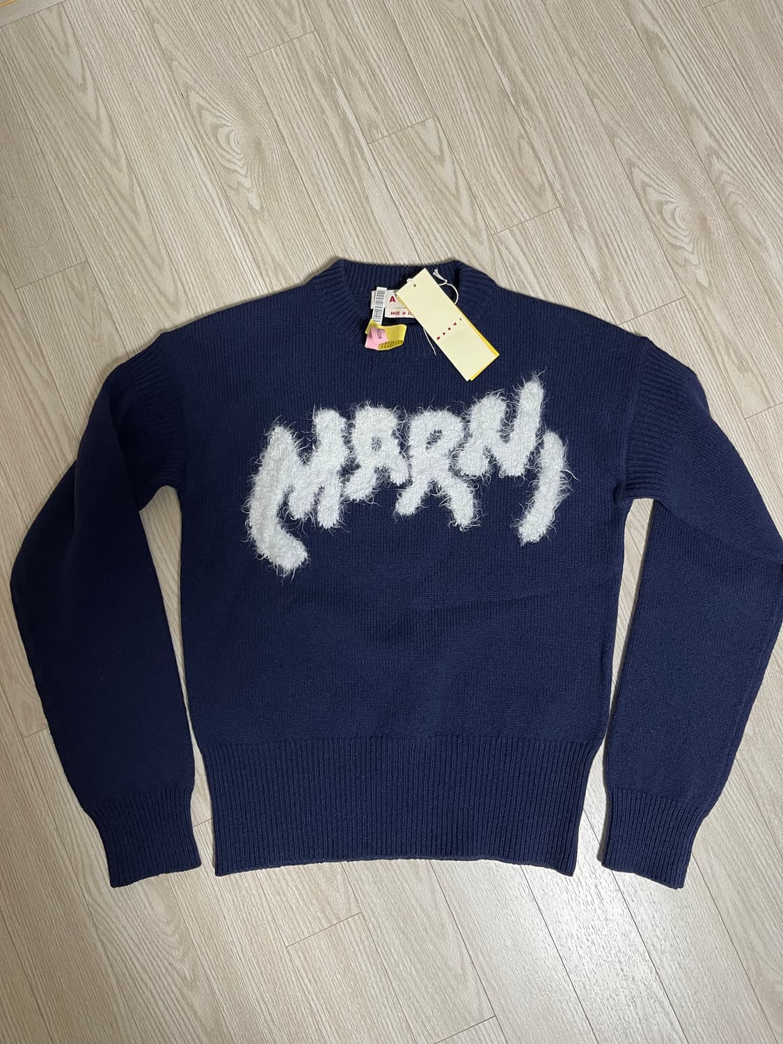 마르니 로고 모헤어 니트 상품이미지1