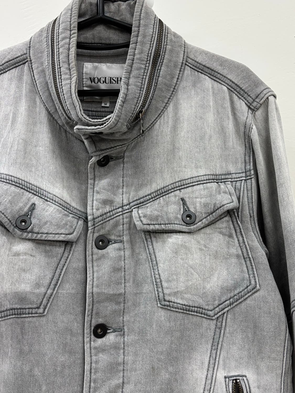 빈티지 흑청 데님 자켓 y2k 상품이미지6
