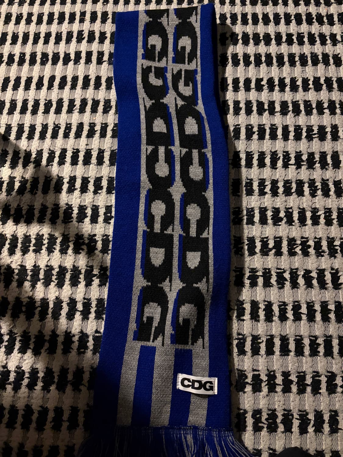 꼼데 그레이 블루 머플러 상품이미지2