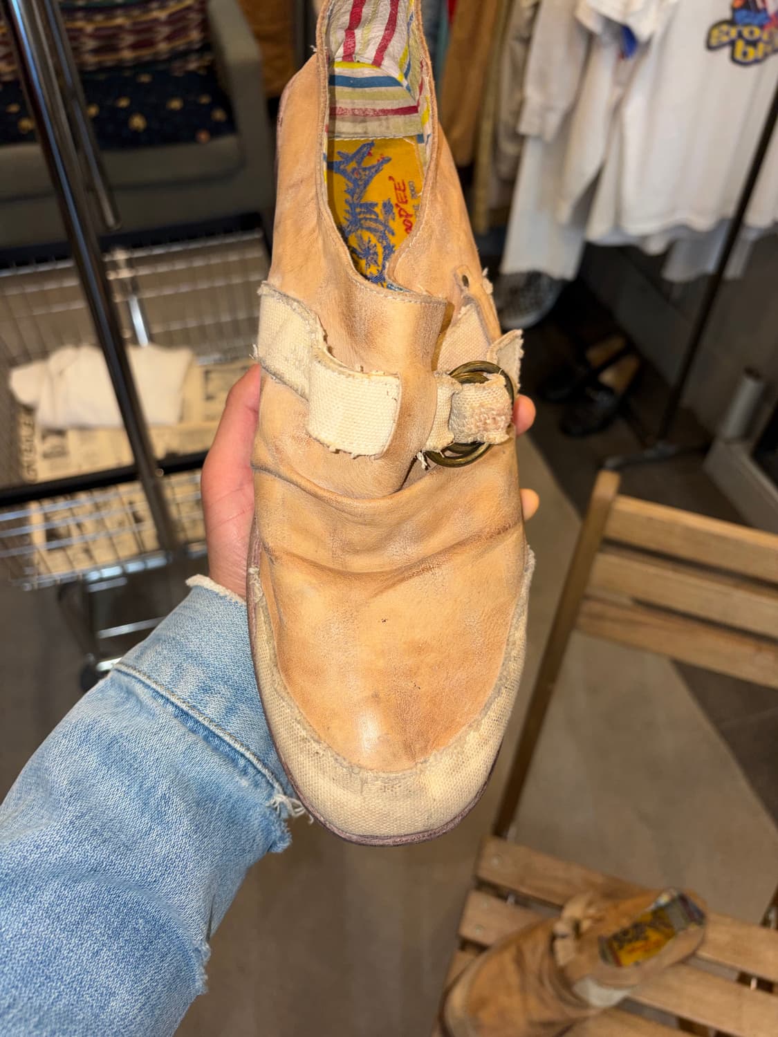 Whoop`EE’ casual shirring buckle loafers 상품이미지7
