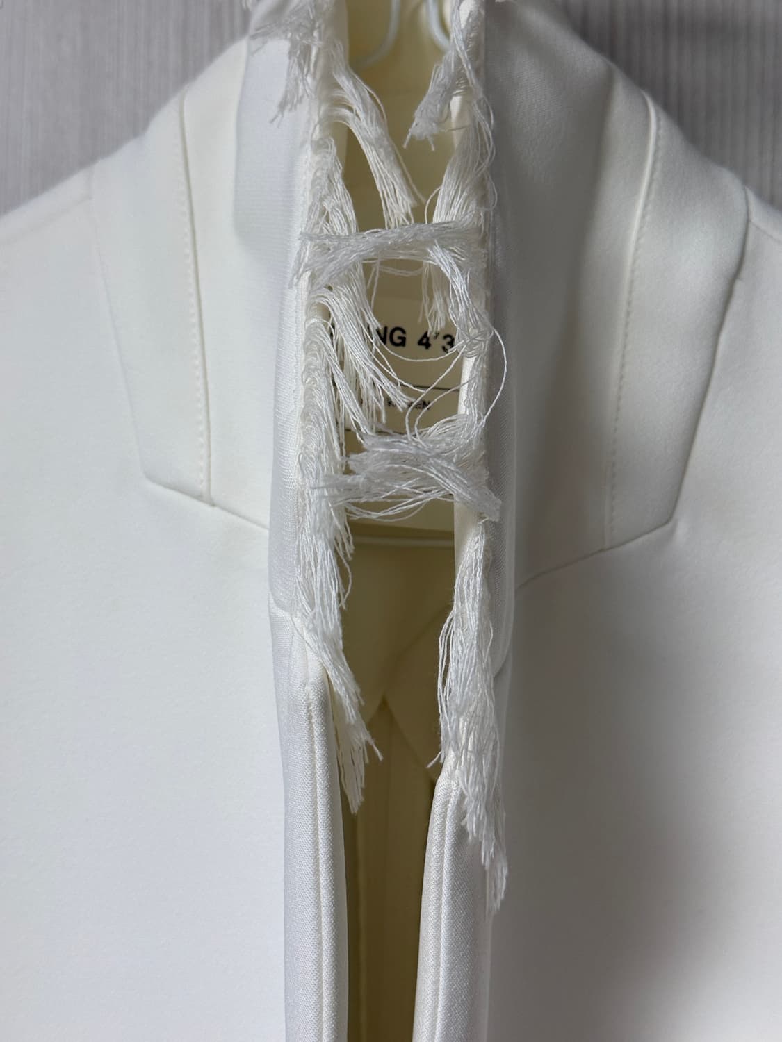 해프닝 433 화이트 테일러드 자켓 상품이미지3