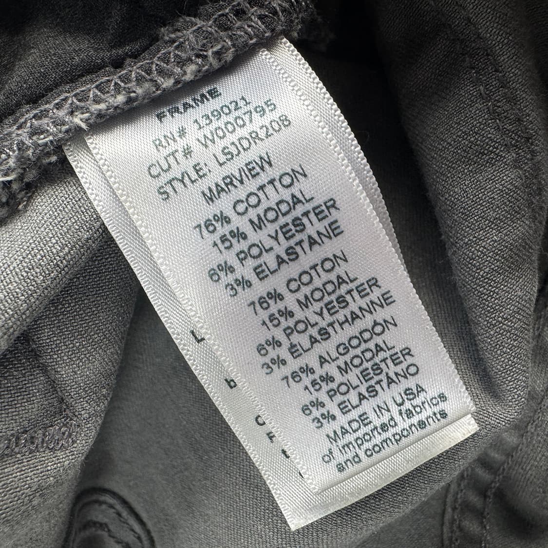 프레임 그레이 워싱 스키니 진 (26) 상품이미지5