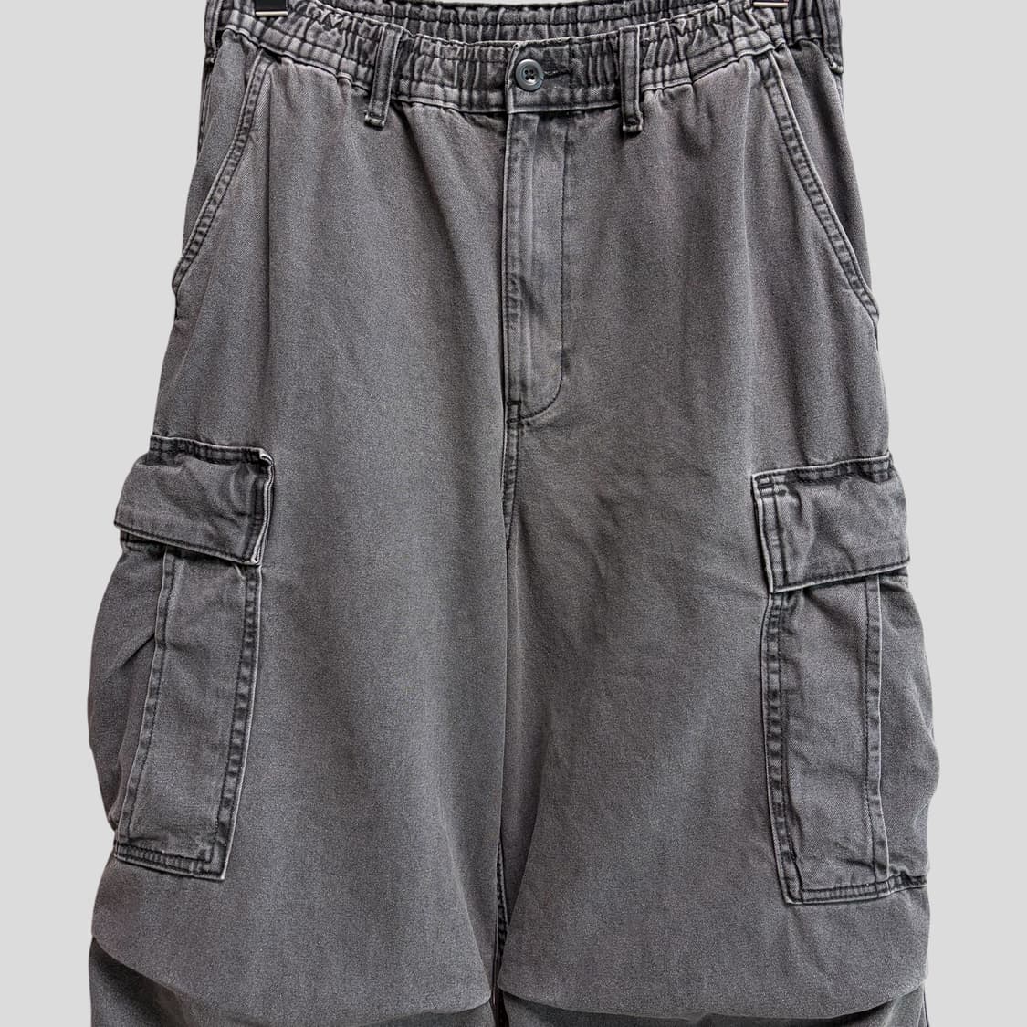 (S)GU 지유 슈퍼와이드 데님 카고팬츠 상품이미지2