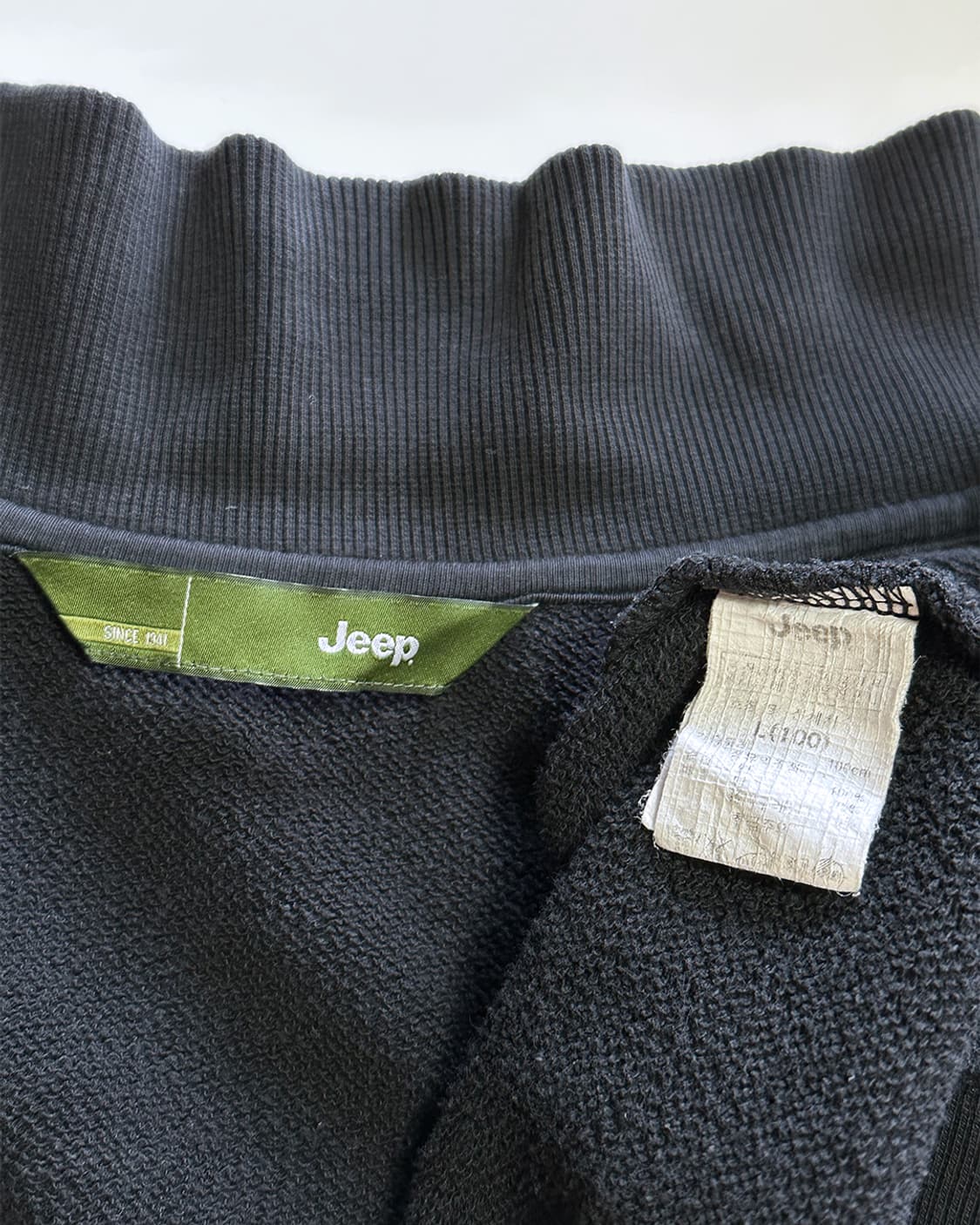 JEEP 코튼 집업 블랙 상품이미지3