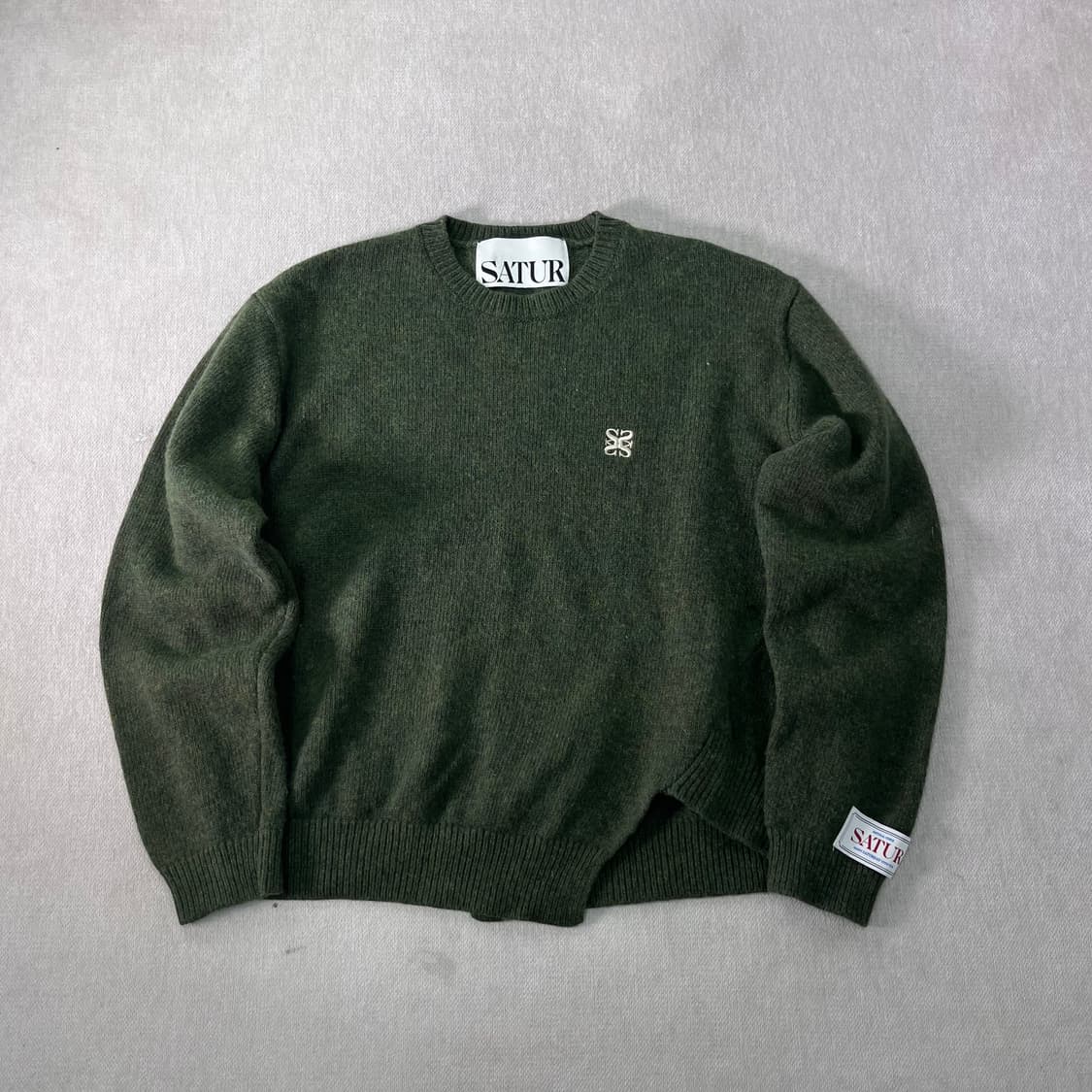 W 100 세터 캐시미어 언발란스 니트 상품이미지1