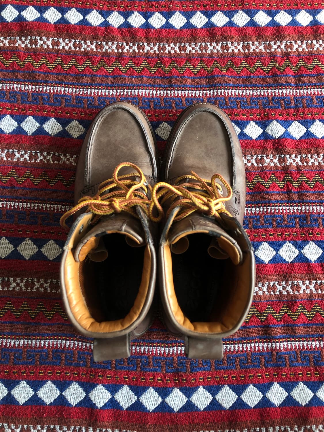 에코 브라운 레더 목토부츠 270 상품이미지5