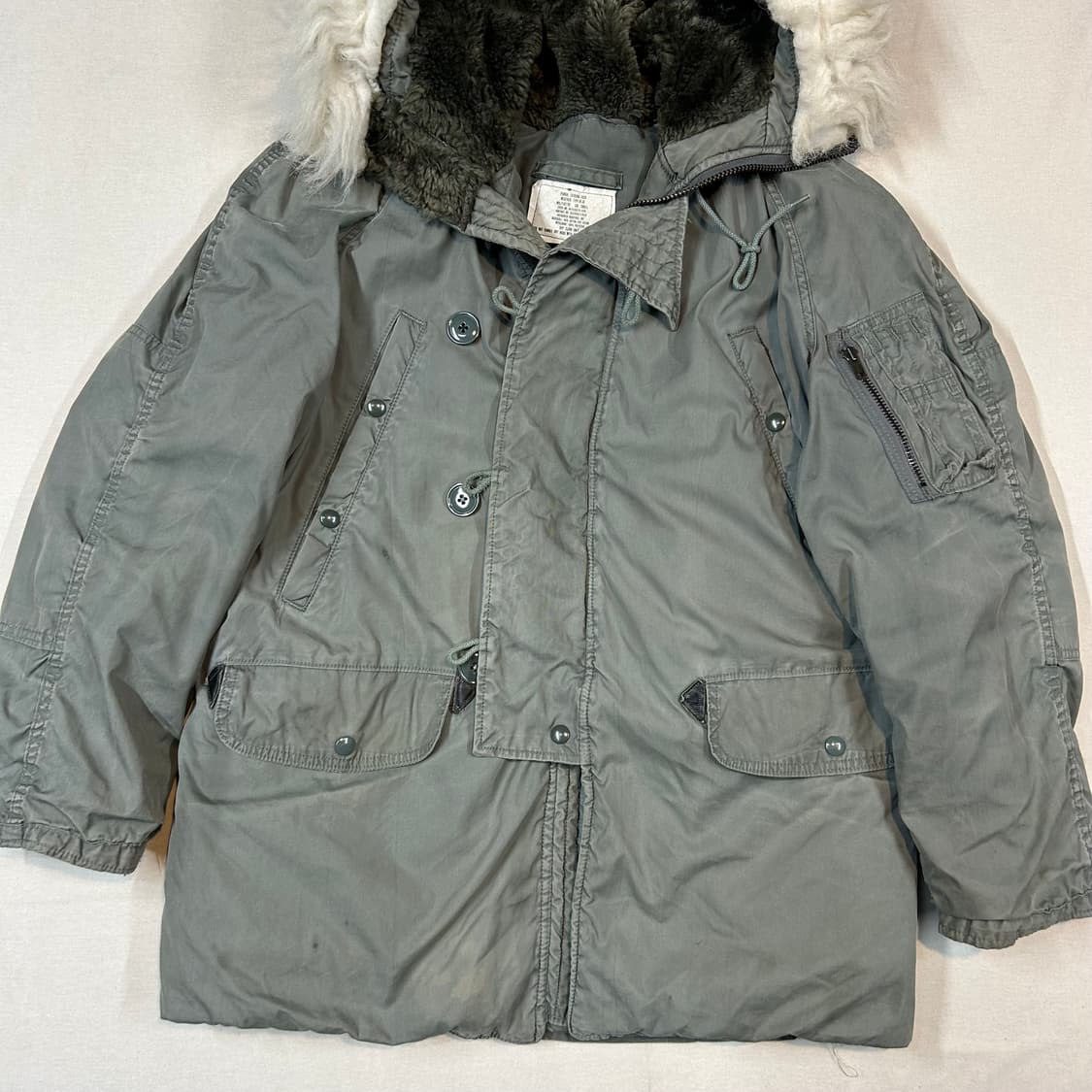 S) 미군 오리지널 N3B 80s 콜드 파카 상품이미지2