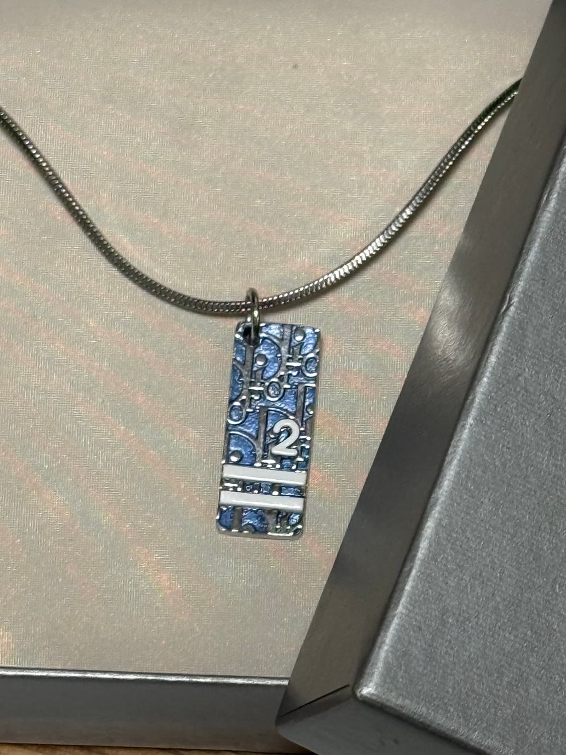 디올 오블리크 트로터 펜던트 목걸이 상품이미지2