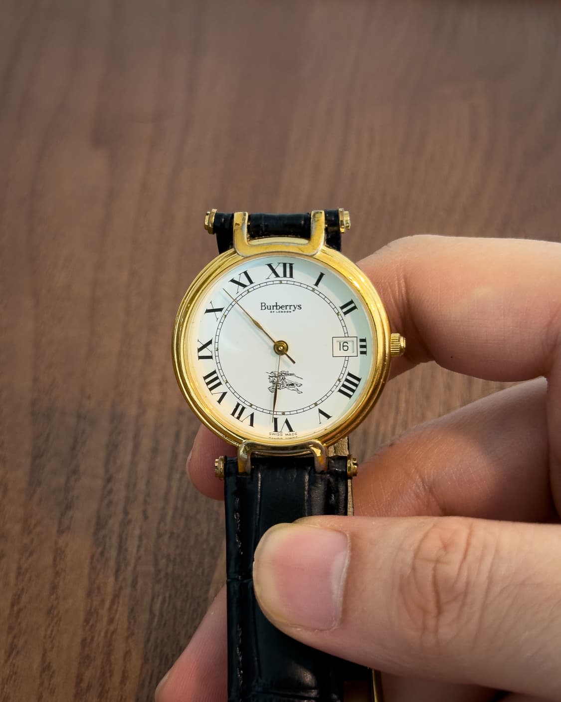 [빈티지]빈티지 버버리(Burberrys) 로만 인덱스 골드 데이트 시계 상품이미지2
