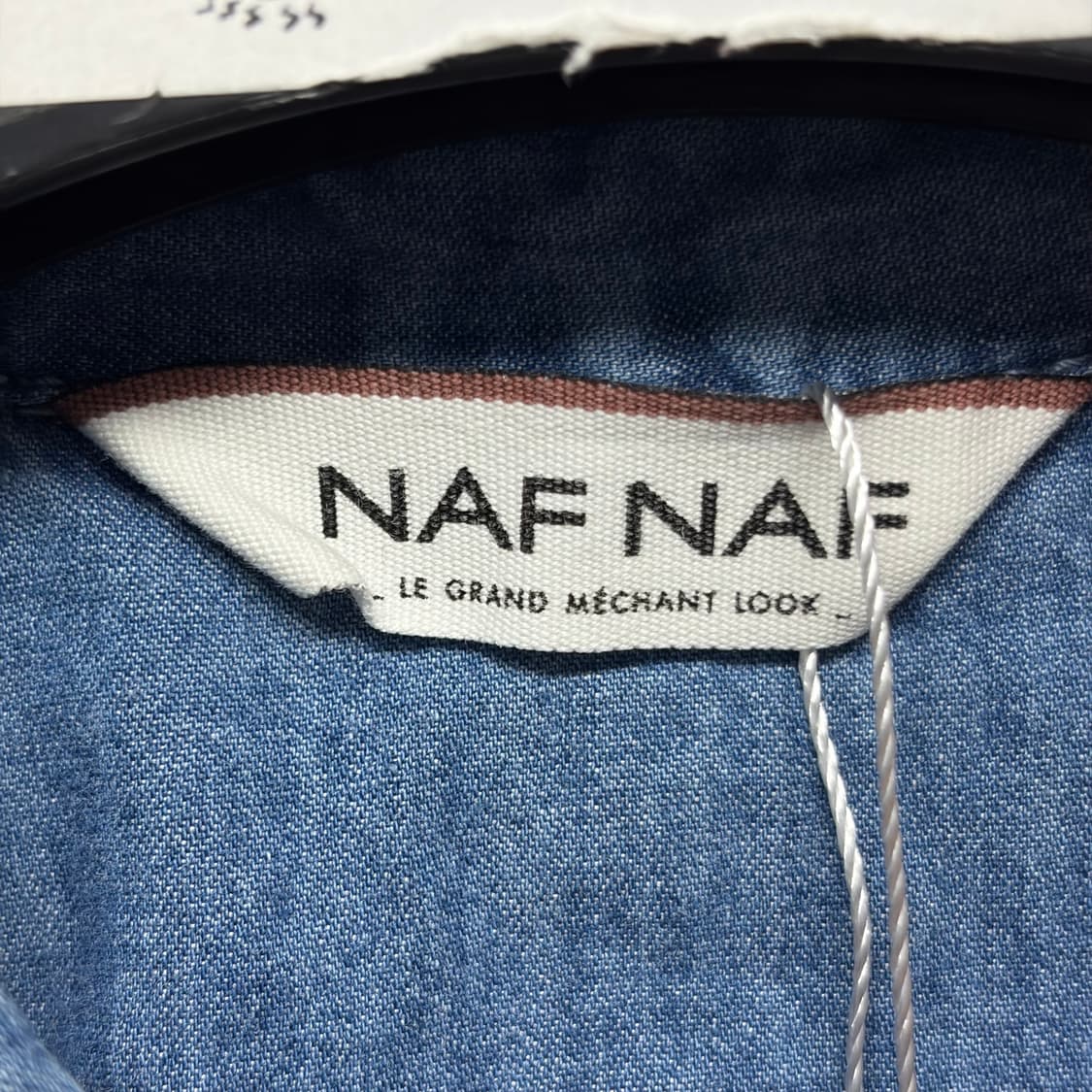 패턴 자수 데님 셔츠 상품이미지5