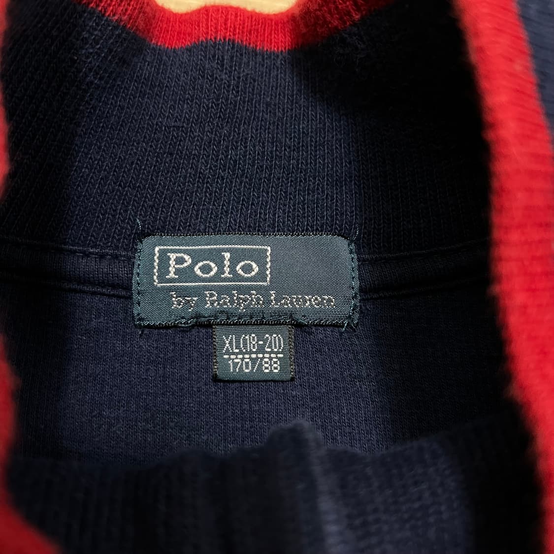 폴로 랄프로렌 키즈 스몰포니 반집업 니트 [네이비] XL(18-20) 상품이미지5