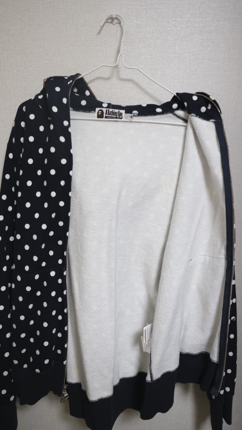 베이프 후드집업 도트 네이비 상품이미지4