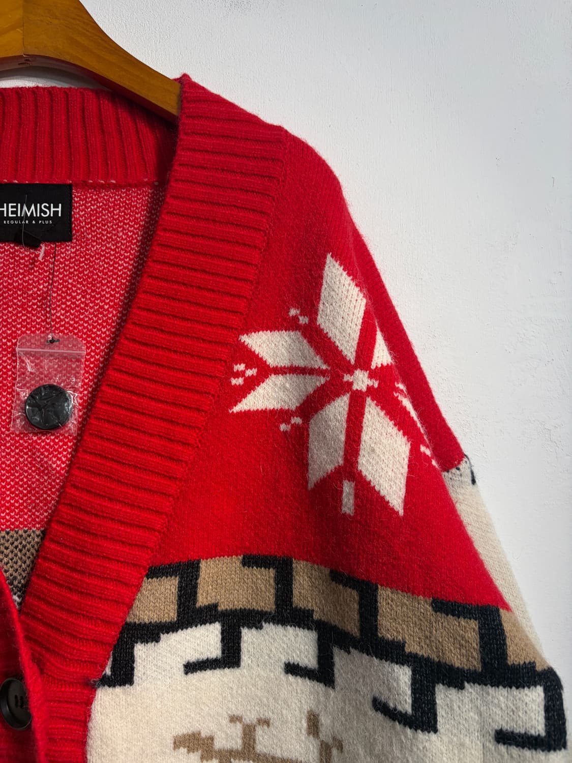 [L] U.S.A. 노르딕 니트 가디건 어글리스웨터 어글리니트 상품이미지5