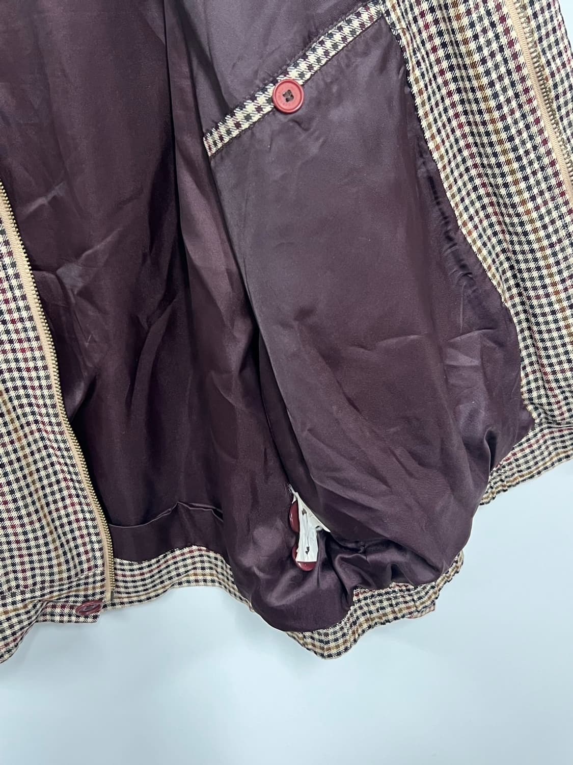 런던포그 잔체크 빈티지 블루종 상품이미지4