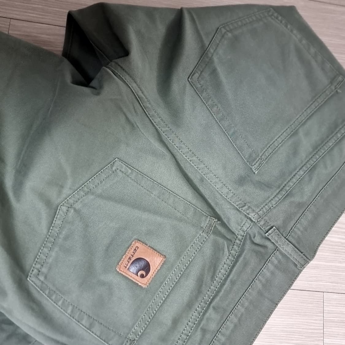 칼하드 카키색 면바지 남성 바지(32) 상품이미지2