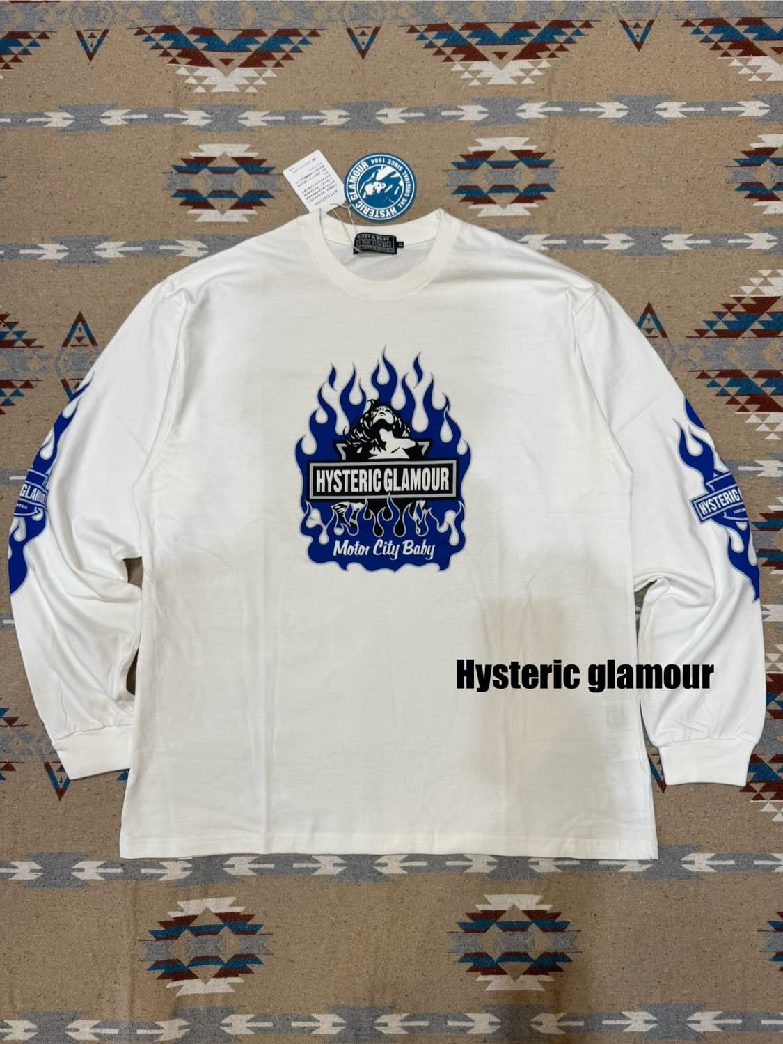 [XL] 히스테릭글래머 모터시티 베이비 티셔츠 화이트  상품이미지1