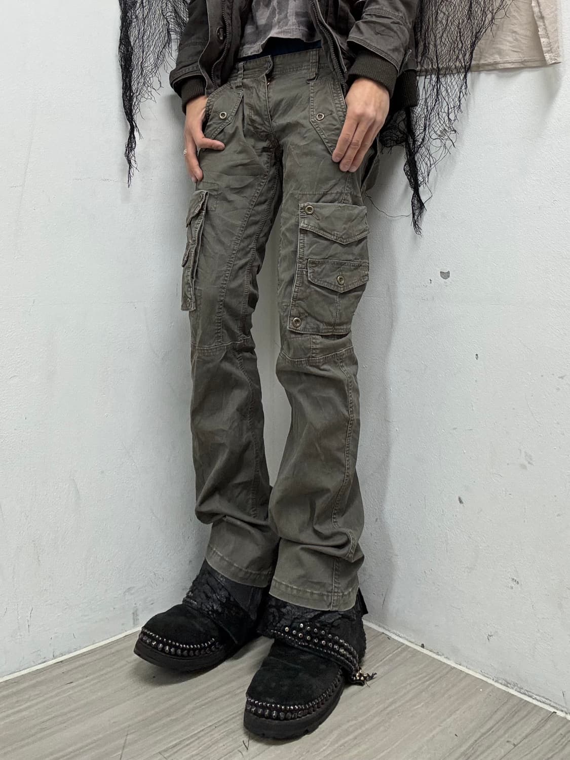 [Nicole Club For Men] Grunge Cargo Khaki 상품이미지2