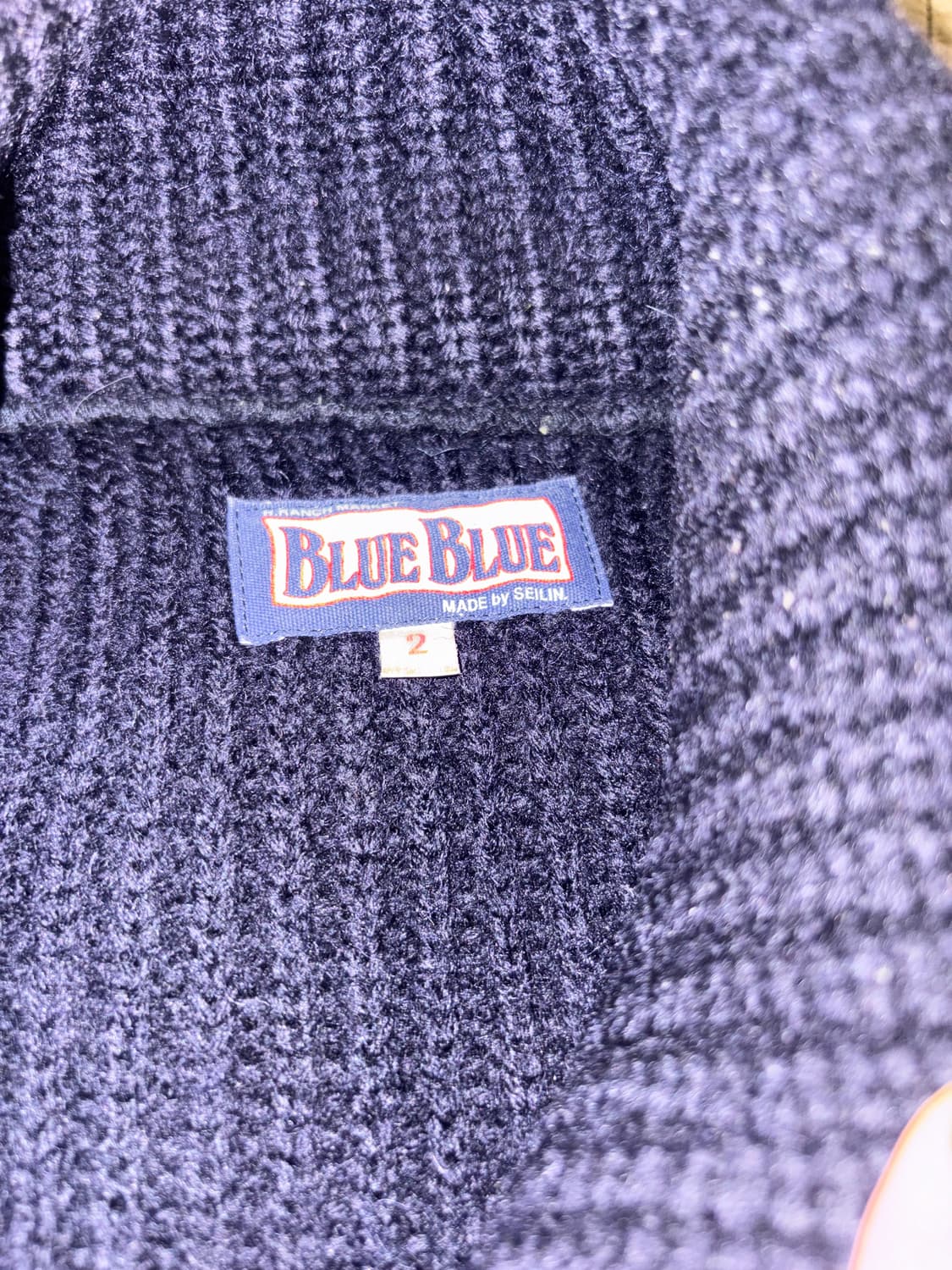 블루 블루 재팬 헤비 니트 피코트 M 상품이미지2