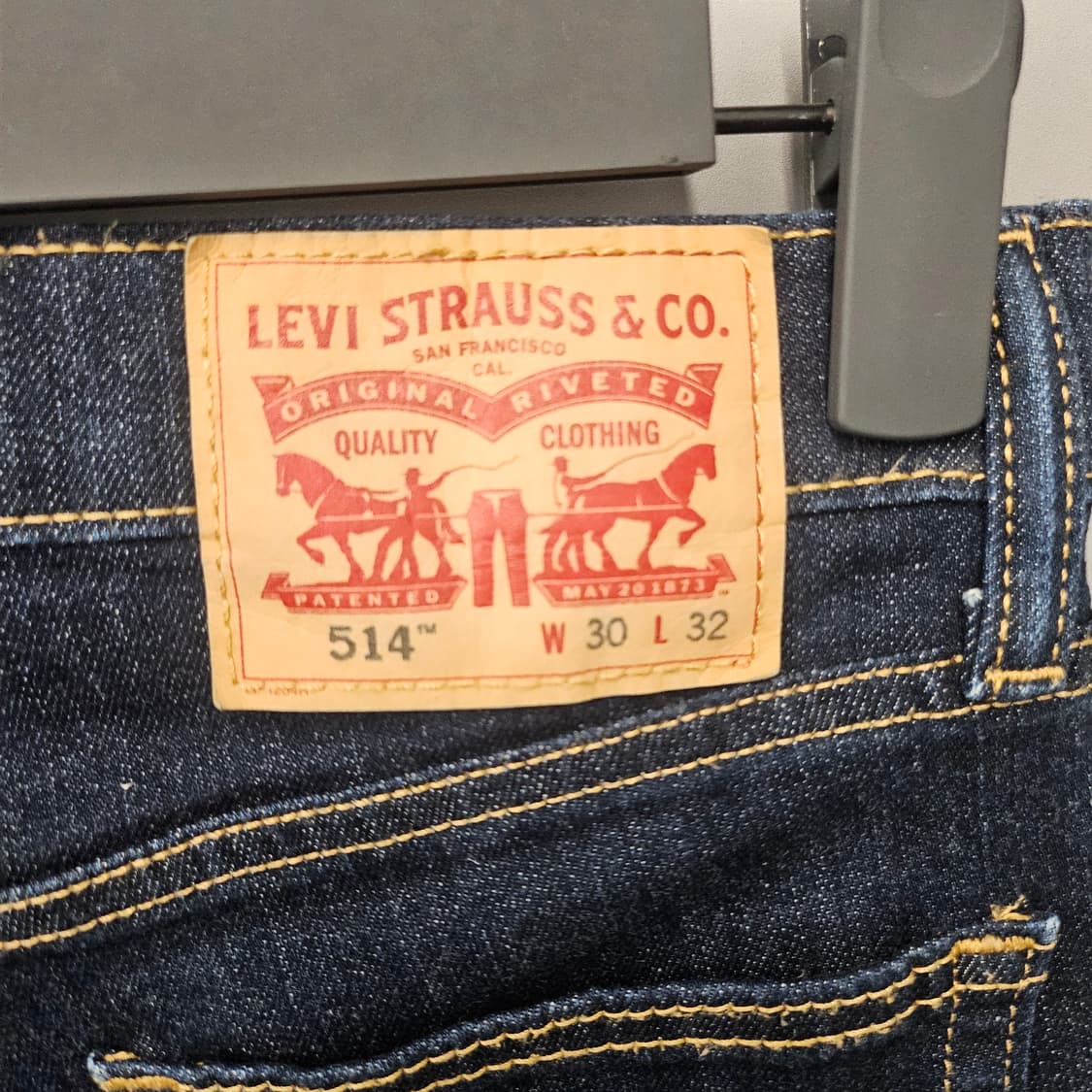 리바이스 514 진청 스트레이트 데님진 상품이미지4
