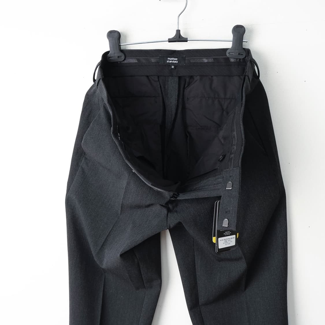 32/새상품 무신사 테이퍼드 턴업 히든 밴딩 크롭 슬랙스 상품이미지6