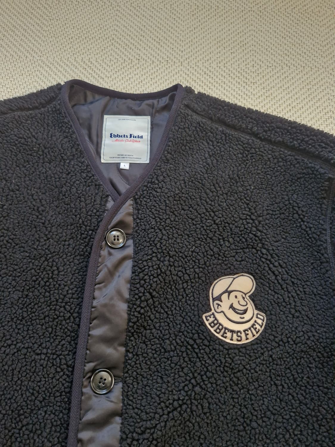 이벳필드 베츠 카라리스 보아자켓 L 상품이미지3