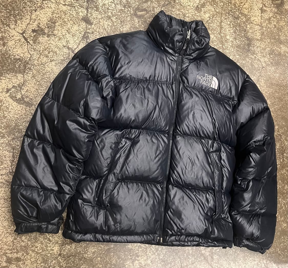 노스페이스 700 유광 구형 눕시 블랙 구스패딩 상품이미지2