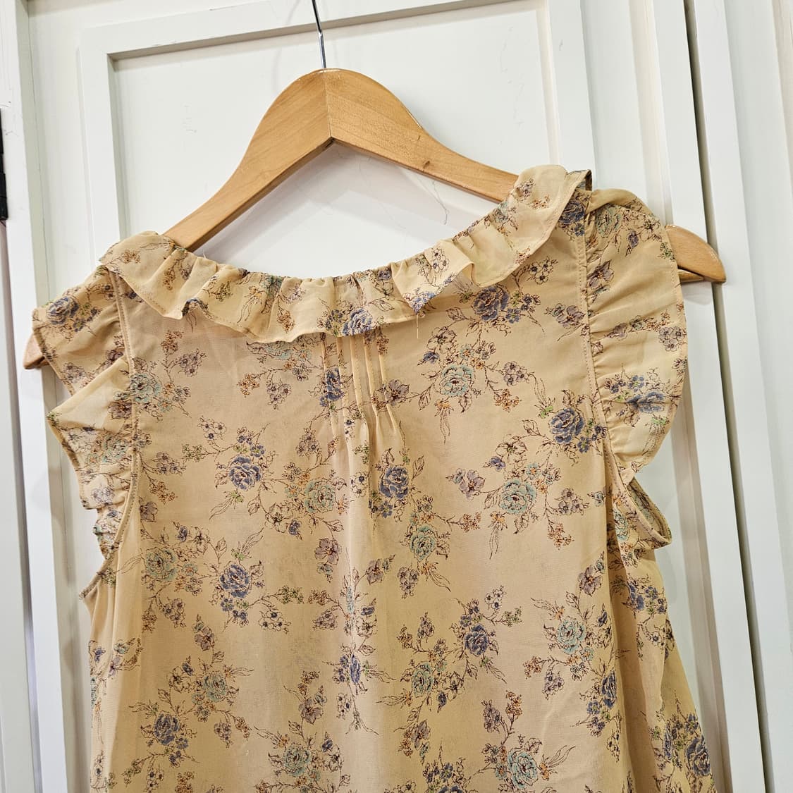 (JILL STUART) 빈티지 플로럴 프릴 튜닉 블라우스 상품이미지7