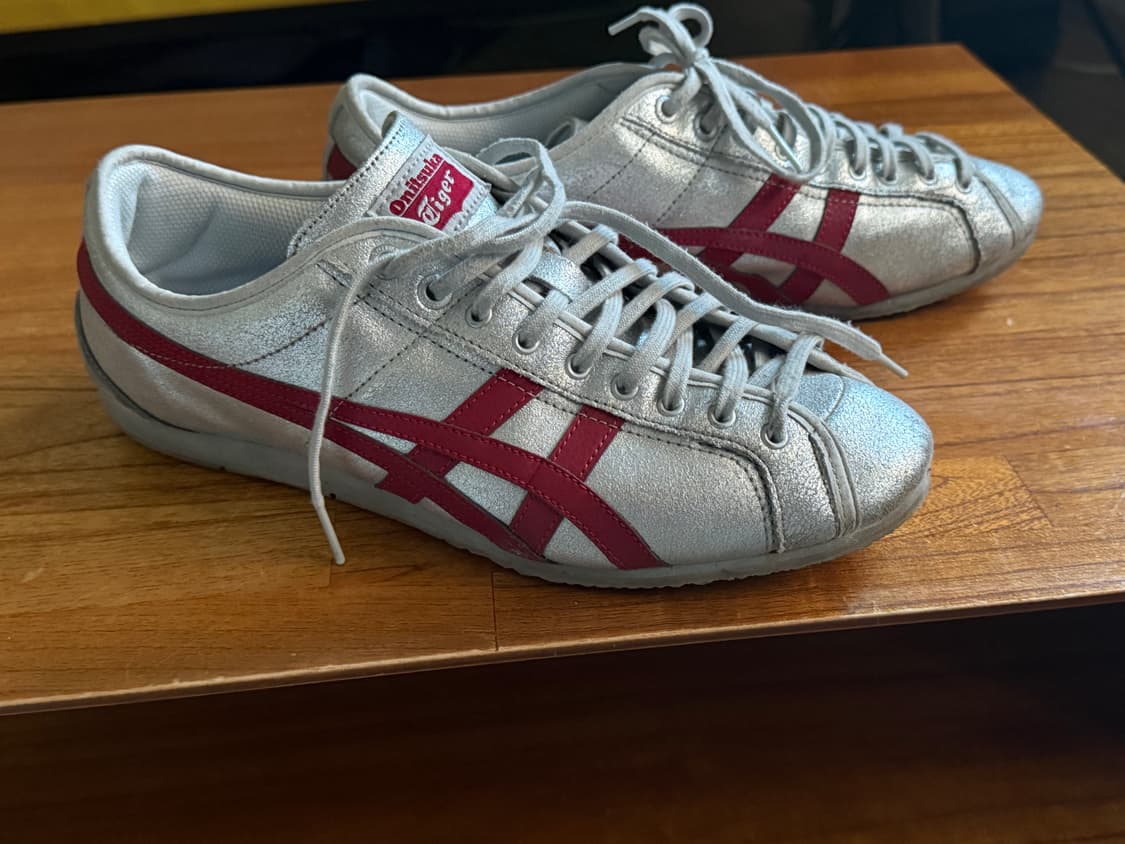 오니츠카 타이거 올림푸스 270mm 실버 와인 상품이미지3